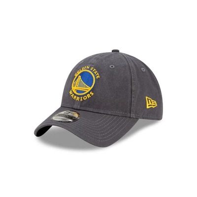 Grey Golden State Warriors Hat - New Era NBA Core Classic 9TWENTY Adjustable Caps USA8105426